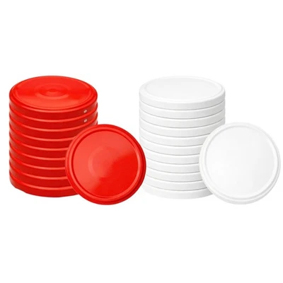 50 Stück Twist-Off-Deckel Ø82 mm Rot Weiß Schraubdeckel für Gläser - Bild 1 von 4