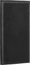Lli Cufite Leather Checkbook Cover for Top  Side Tear Registers Duplicate Check
