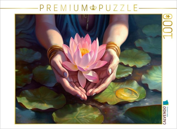 Calvendo Puzzle Pure Lotus | 1000 Pieces, Finished Size 25.2 × 18.9 In (64 × 48-image