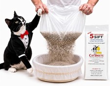 Sifting Cat Litter Box Liners 5 Second Sift 13 Pack Cat Litter Sifting Ba...