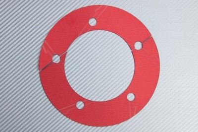 Rote Kronenabdeckungen aus eloxiertem Aluminium für Kawasaki ZX6R 2009-2012