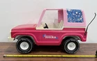 T-16 VINTAGE 70'S PRESSED STEEL MIGHTY TONKA PINK JEEP