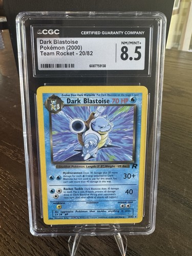 Dark Blastoise (Unlimited) graded CGC 8.5 for sale on eBay