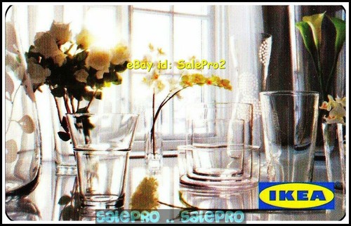 3x IKEA DOLL FROG OLD & NEW LOGO FLOWERS & GLASSES COLLECTIBLE GIFT CARD LOT - Picture 5 of 5