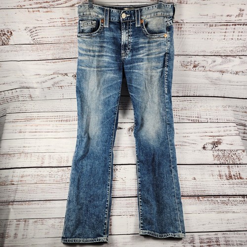 Men's Big Star Union Jeans 32R Regular Straight Light Wash Embroidered Denim