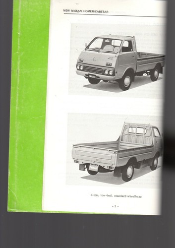 Service Bulletin Vol. 248, Intro to New Nissan Homer, Cabstar Model F20 Series - Picture 3 of 5