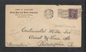 1933 JOHN H McCLURE STEAM PIPE BOILER COVERINGS ...