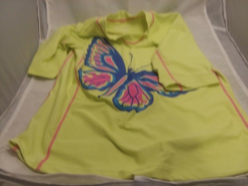 Coolibar Girls Surf Shirt UPF 50+ Sun Protection You Wear Youth Sz XL Butterfly - Picture 8 of 11