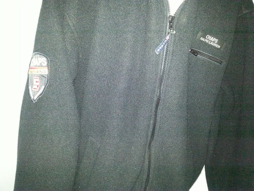 CHAPS by RALPH LAUREN POLO Mens Full Zip Front Fleece Jacket Coat Medium Black - Picture 10 of 11