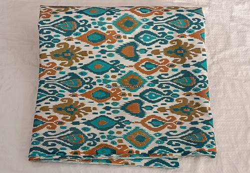 Ikat Print Indian Dressmaking Craft Sewing Cotton Fabric Running Loose 5 Yard - 第 1/6 張圖片