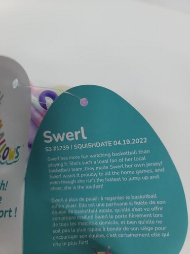 Squishmallows Swerl die Schnecke 3,5 Zoll Clip-On Plüschtier Neu mit Etikett - Bild 4 von 4
