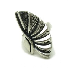 Stylish Long Sterling Silver Ring Solid 925 Perfect Quality Handmade