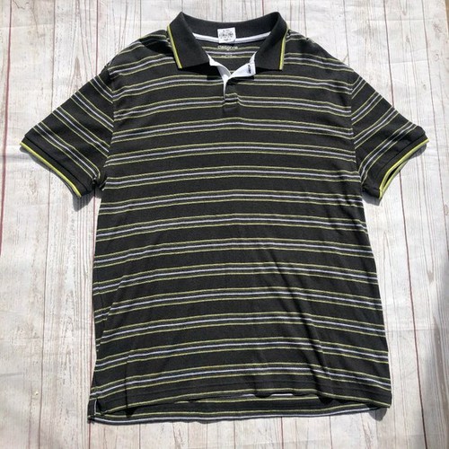 Claiborne Men's Gray Striped Golf Polo Short Sleeve Shirt Size XL NWT MSPR $36 - 第 1/4 張圖片