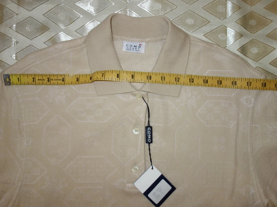 CAMISA HOMBRE COMO SPORT MEZCLA ALGODÓN US M L MADE IN ITALY Foto 2 de 4