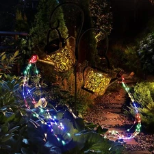 Solar Watering Can Outdoor Light with 8 Multi-Color Variable Modes