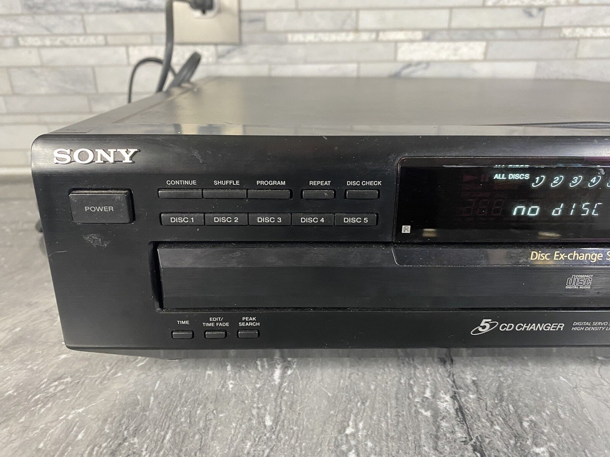 【中古】 SONY ソニー CDP-CE515 5枚CDチェンジャー Sony CDP-CE515 5-Disc Carousel CD Changer Player – VCR-DVD.com