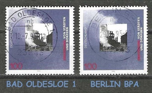 Bund BRD Mi. 1794 aus 1995 ORTSVOLLSTEMPEL Bad Oldesloe 1 ODER Berlin / AUSWAHL