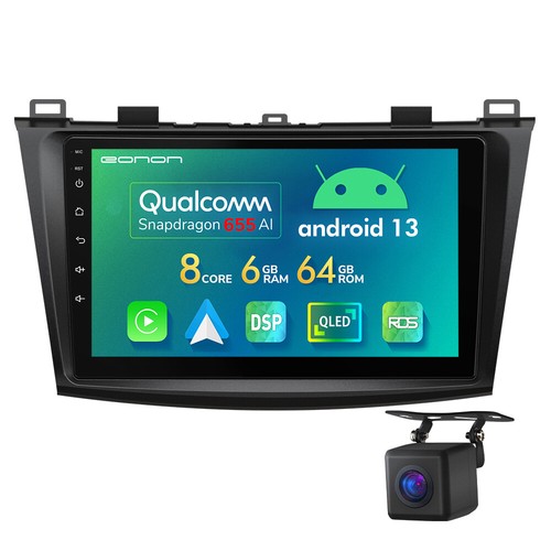 For Mazda 3 10-13 9" Car Radio Stereo 6+64 Android 13 Wireless CarPlay GPS Audio - Picture 25 of 34