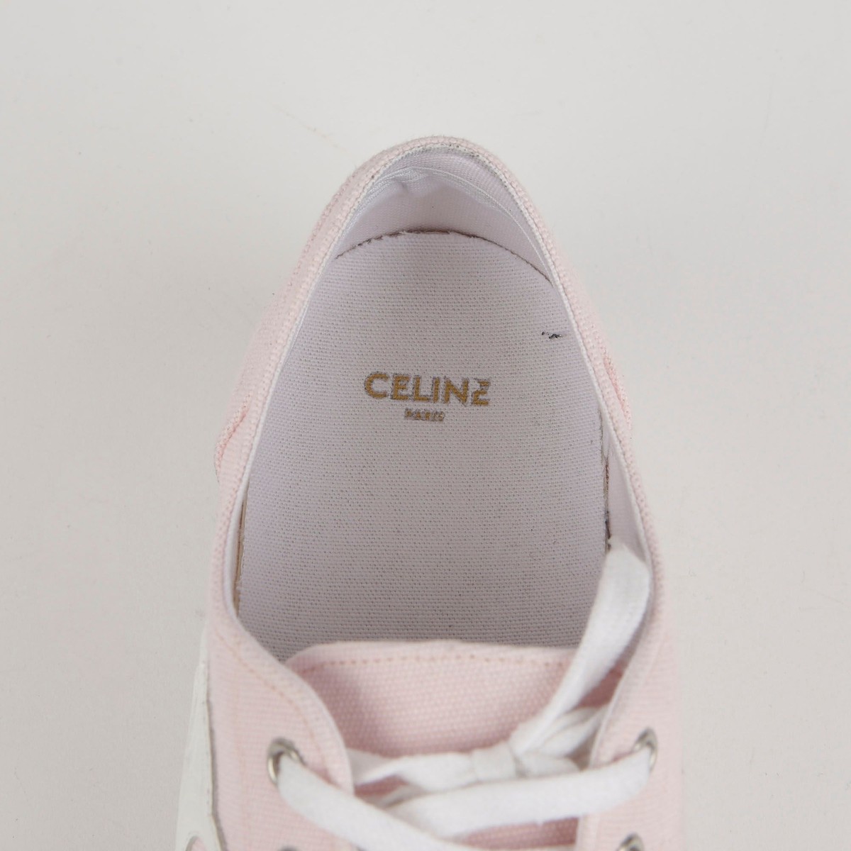 Celine Pink Cotton Jane Low Lace-up Sneakers 346272220C 41 Celine Pink Cotton Jane Low Lace-up Sneakers 346272220C 41