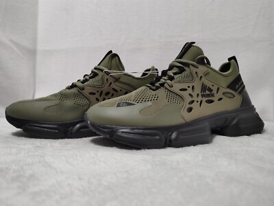 RBX Mens Athletic Trail Running Shoe Size Green Black