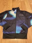 adidas Originals Men's Graphics Y2K Track Jacket HC7179 Black/Blue Rush Size S