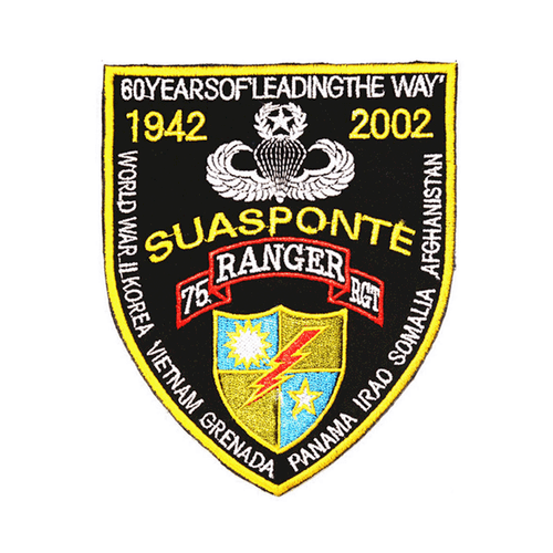 USA 75th Ranger Rgt U.S. Army Commemorative 60 Years Badge Sfg Hook PATCH - Picture 6 of 6