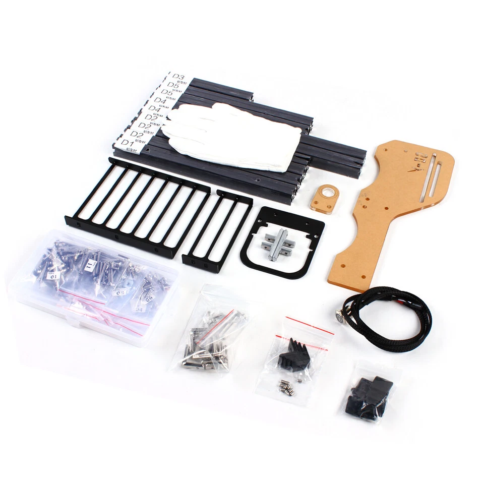 Black PC Frame Test Bench ITX ATX MATX Open Air Case Water Cooling Fan Chassic t - Image 3 of 4