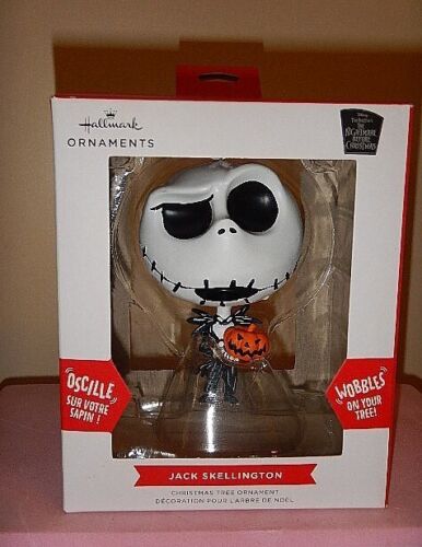 Hallmark Nightmare Before Christmas JACK SKELLINGTON Ornament BOBBLE HEAD NIB