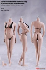 Phicen 1/6 Super-Flexible Seamless Pale body L bust Steel Skeleton S10D ❶USA❶