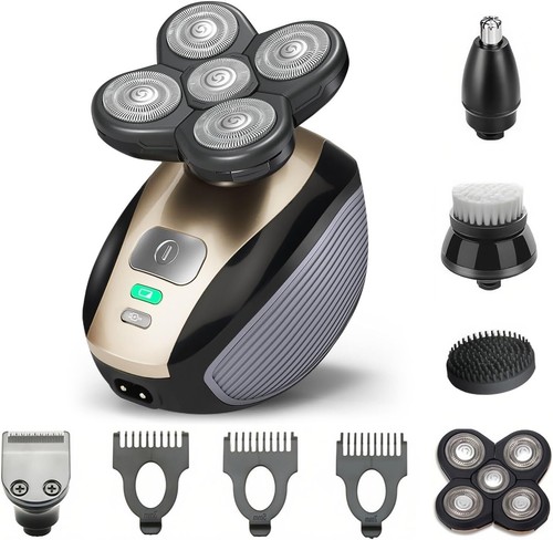 Head Shavers for Bald Men, 5 in 1 Electric Razor with RechargeableBattery, Hair