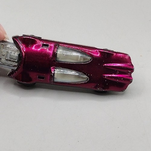 Hot Wheels Redline Swingin' Wing 1969/1970 Magenta White Int. - Made In U.S.A. - Picture 12 of 13