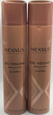 2PK Nexxus XXL Volume Medium Hold Hairspray ~ 10 OZ EACH ~ READ ~ FAST SHIPPING