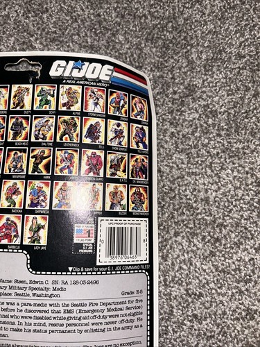Vintage 1986 Lifeline MOC GI Joe Figur O Ring 3 3/4 . - Bild 9 von 19