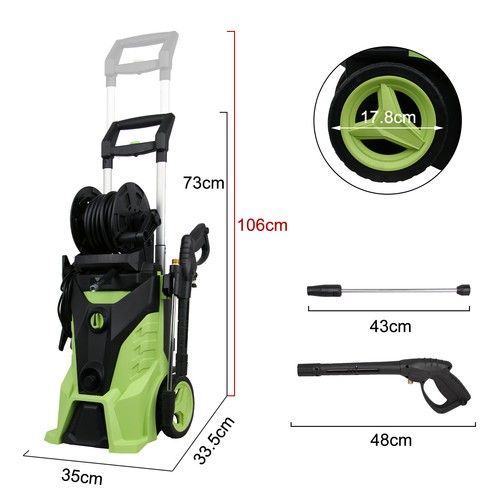 High Pressure Washer 4300PSI MAX 270Bar Electric Pump Water Cleaner Gurney Hose - Picture 77 of 79