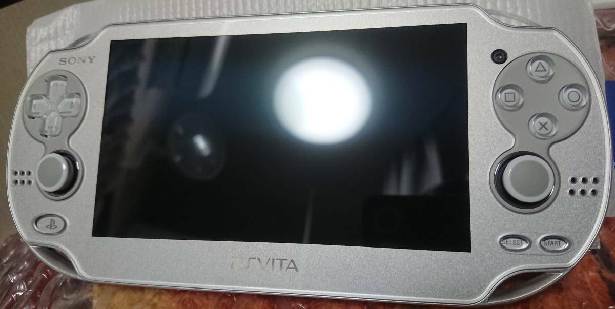 SONY PS Vita Console System PCH-1000 ICE SILVER Wi-fi Model RARE Model