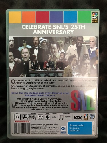 SATURDAY NIGHT LIVE 25 YEARS OF LAUGHTER DVD FREE POSTAGE - Picture 2 of 2