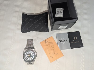 Large Bulova Precisionist 300M Quartz Mens Wristwatch C877699