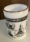 Vintage White  Milk Glass GETTYSBURG NATIONAL SHRINE  Shot Glass