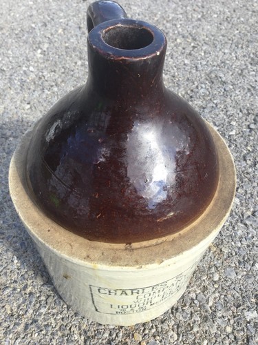 VTG ANTIQUE CHARLES S GOVE COMPANY LIQUOR DEALER CROCK JUG STONEWARE BOSTON MA - Picture 9 of 12