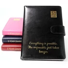 Personalised Custom Premium 5 Year Diary Organiser | Gold Embossed Gift