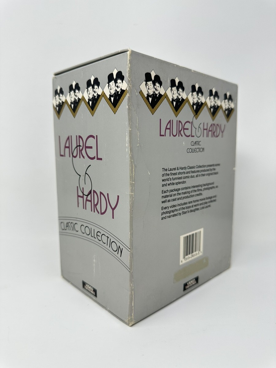 1991 Laurel & Hardy VHS Classic Collection Box Set Of 5 Video