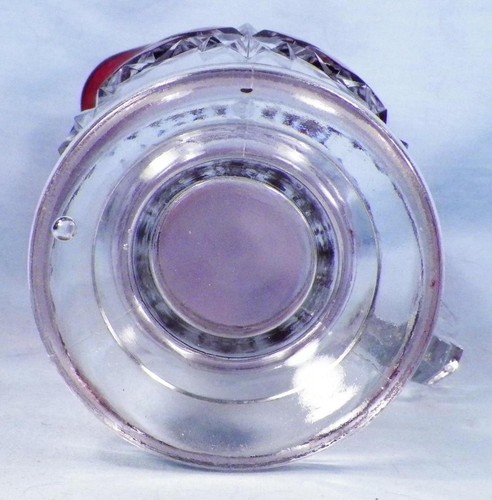 Sheaf & Block Pitcher Co-Operative Flint Glass #200 Ruby Stain EAPG 1892 Antique - Picture 7 of 7