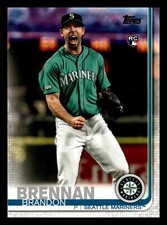 2019 Topps Update Brandon Brennan RC Rookie #US11 Seattle Mariners Mint