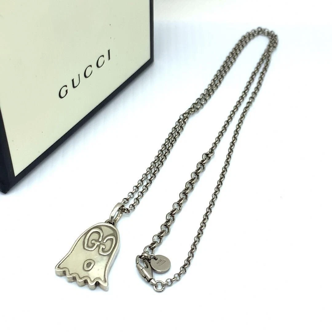 GUCCI Ghost Series Necklace Pendant Sterling Silver Alessandro