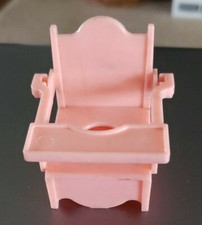 VTG MINIATURE 1950's IDEAL PINK PLASTIC BABY POTTY CHAIR AND POTTY