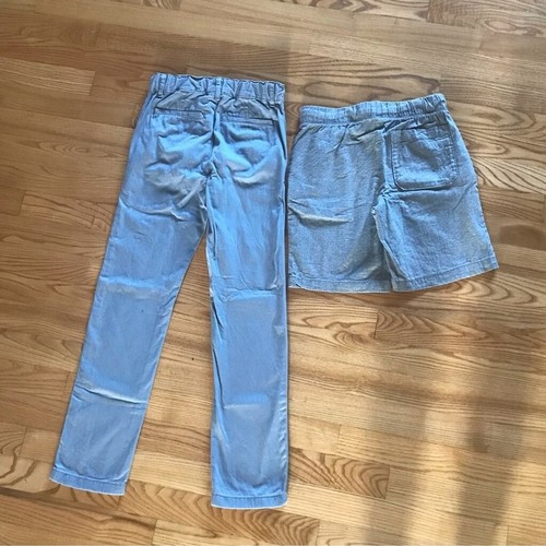 gray shorts pants Boys size 8 dress medium old navy Children’s place khakis slim - Picture 6 of 7