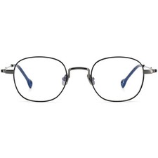 Square Glasses for Men Women Light Titanium Eyeglass Frame Dual Tone Black Gray