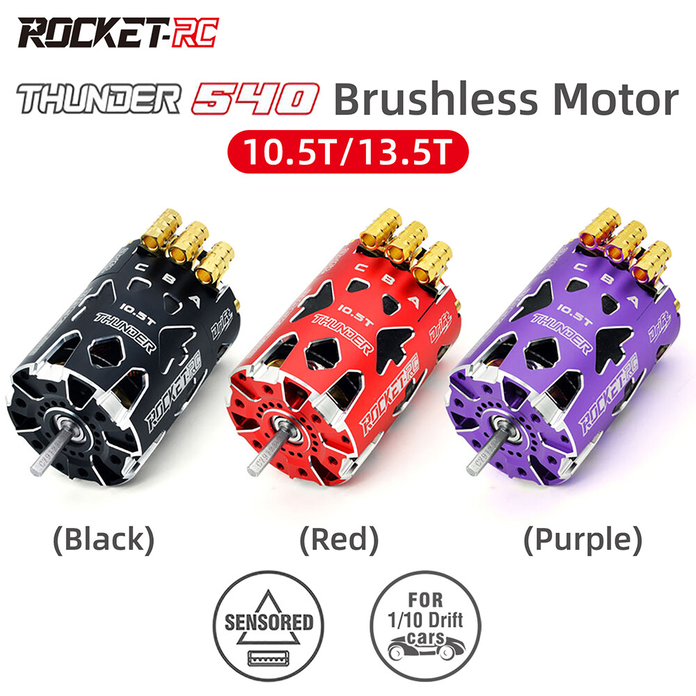 Rocket-RC Thunder 540 Sensored Brushless Motor 10.5T 13.5T for 1