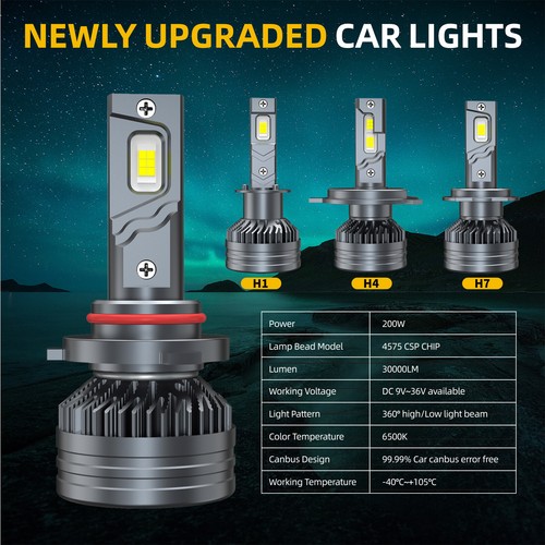 For Jeep Grand Cherokee 2011 2012 2013 LED Headlight High/Low Fog Light Bulbs M9 - Imagen 9 de 18