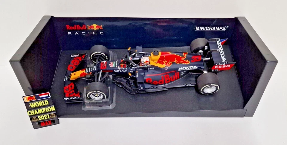 MINICHAMPS 1:18 MODELLINO AUTO F1 RED BULL HONDA RB16B VERSTAPPEN ABU DHABI 2021 - Immagine 2 di 4